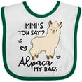 thumbnail image 3 of Inktastic Mimi's You Say Alpaca My Bags Boys or Girls Baby Bib, 3 of 4