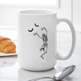 thumbnail image 6 of CafePress - Dancing With The Bats Skeleton Mugs - 15 oz Ceramic Large White Novelty Mug, 6 of 6