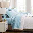 thumbnail image 2 of Neutral Solid Color Brushed Microfiber Deep Pocket Sheet Set, 2 of 9