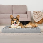 FurHaven Ultra Plush Orthopedic Deluxe Mattress Pet Bed for Dogs & Cats - Gray, Medium