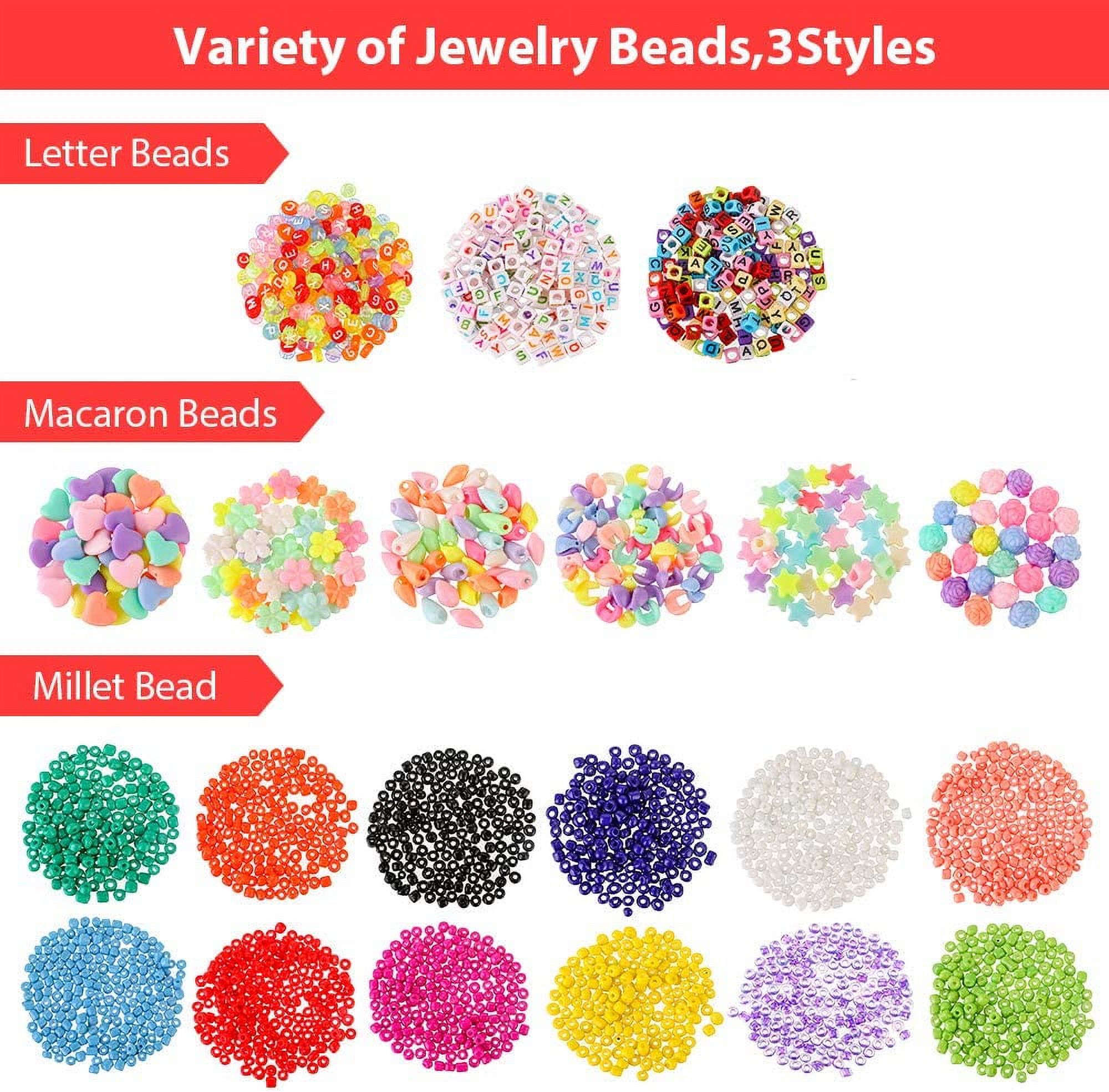 Jewelry Making Kit,Jewelry Making Supplies 7544PCS Include Jewelry Beads and Charms Findings Beading Wire for Necklace Bracelet Earrings Making Repair Jewelry Making Tools Kits for Adults - image 3 of 9