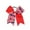 A, variant on LWNYDPLSD 4th of July Cheer Hairband for Baby Girls American Flag Bows Hair Ring Kids Elastic Ponytail Holder Teens Stars Stripes Hair Tie Band Independence Day Hair Accessory