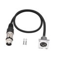 thumbnail image 2 of Conector macho a hembra Conector de audio Piezas de repuesto Cables de extensión profesionales fáciles de instalar para amplificadores, 2 of 9