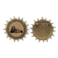 thumbnail image 1 of Monumentos arquitectónicos italianos Pin de gancho de metal vintage con forma de sol Unbranded M, 1 of 3