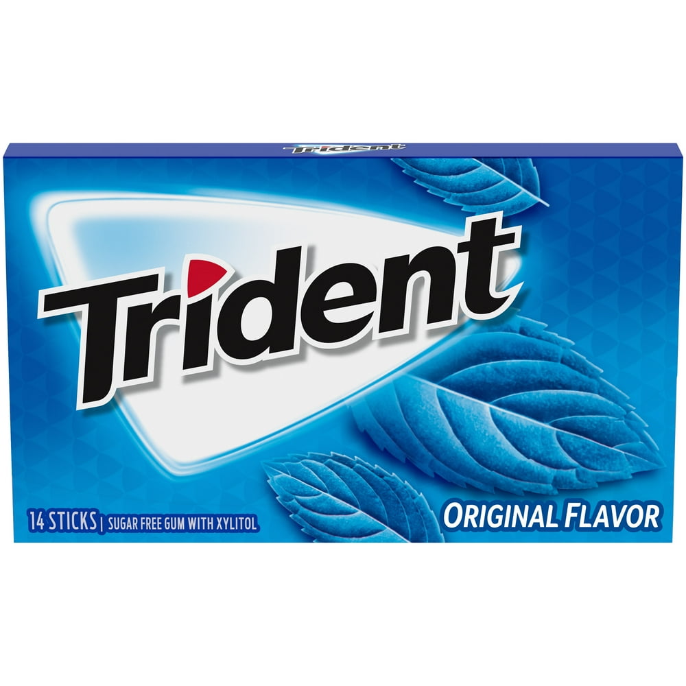 Trident Original Flavor Sugar Free Gum, 14 Piece Pack