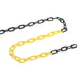 thumbnail image 5 of Uxcell 13Ft Plastic Chain Barrier, Safety Link Chain Stanchion with 2 Magnetic Hooks for Crowd Control, Black Yellow, 5 of 6