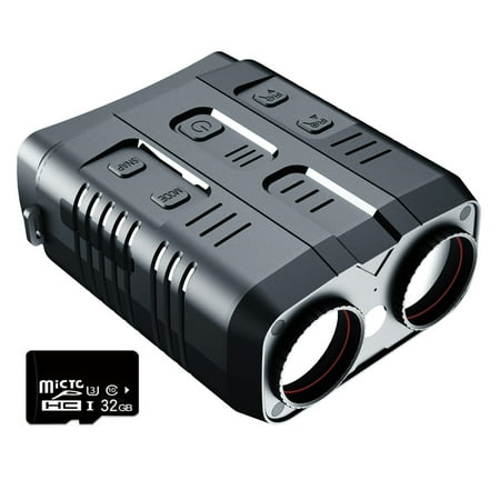 

Eccomum 1080P Portable Binocular Infrared Night-Visions Device Day Night Use Photo Video Taking 5X Digital Zoom 300M Full Dark Viewing Distance for Outdoor Hunt Boating Journey