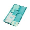 thumbnail image 2 of Bolsa de almacenamiento de viaje de 6 piezas Juego de bolsas de almacenamiento de equipaje de viaje impermeables Cubos de embalaje para maletas Azul, 2 of 12