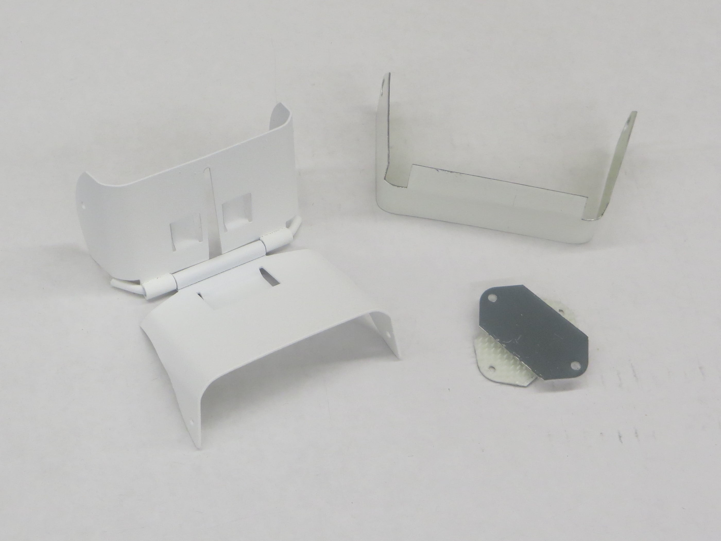 Downspout Extension FlipUp Hinge for 2x3 A Style (2X3 A, WHITE