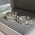 thumbnail image 2 of Anillos de Estrella de Plata Punk Unisex, anillo abierto de estrella de circón de ocho puntos, anillos de Figner Retro anchos, joyería de regalo para, 2 of 5
