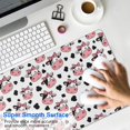thumbnail image 4 of Long Mouse Pads for Desk,White Cow Bow Pattern Desk Mats on Top Of Desks, Desk Mouse Pad Extra Large with 3mm Non-Slip Base and Stitched Edge for Gaming,Office,Work,Home 31.5"x15.7", 4 of 6