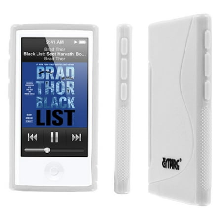 Empire Flexible S-Shape Poly Skin White Case for Apple iPod Nano 7Gen 7th