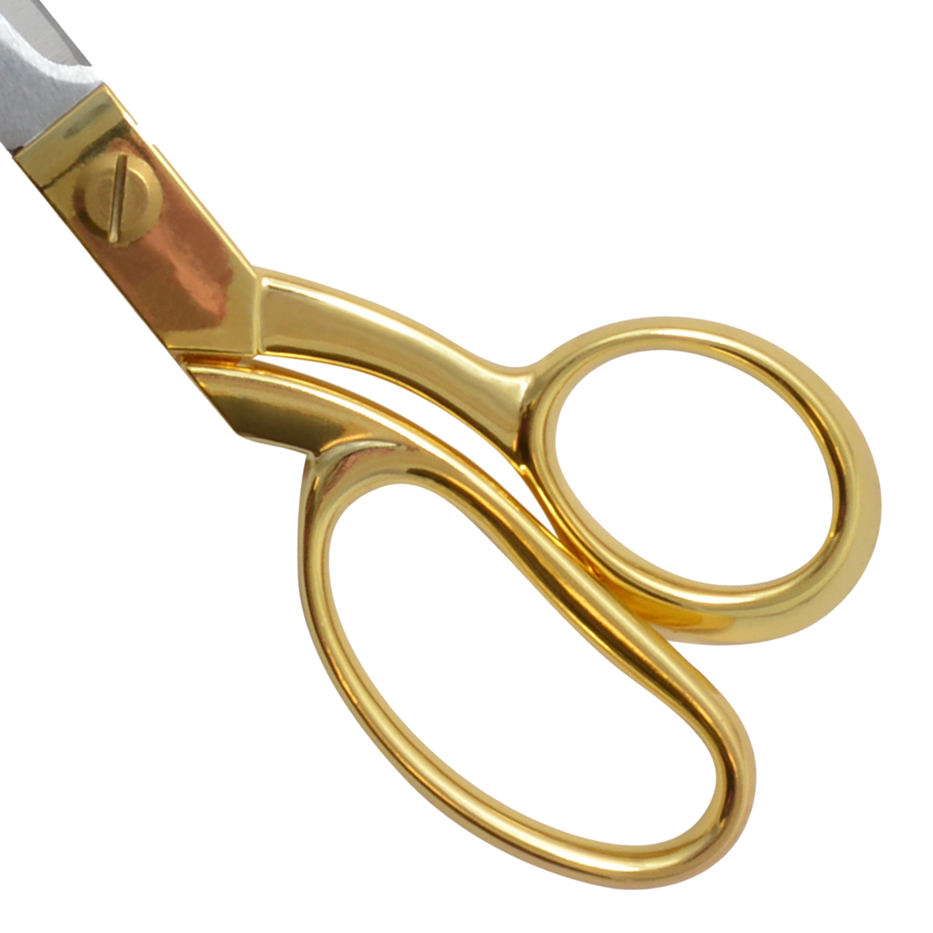 9 Clear Acrylic Scissors, Gold Tone High Quality Sheers, Bent