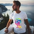 thumbnail image 5 of Mens Oversize T Shirts Art Drawing Casual Short Sleeve Basic Tees Crew Neck T-Shirt Funny Graphic Tees Black or White XS-5XL, 5 of 5