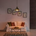 thumbnail image 2 of 1-Light Dark Pewter Mini Pendant With Modern Industrial Dome Shade LED Compatible Barn Ceiling Pendant Light, 2 of 7