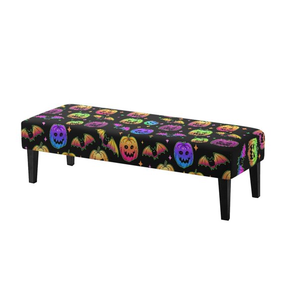 XYZCANDO Anti Stain Bench Covers for Living Room Dining, Polyester Spandex Fabric Breathable Bench Slipcover with Stretch