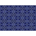 thumbnail image 1 of Ahgly Company Machine Washable Indoor Rectangle Transitional Royal Blue Area Rugs, 2' x 4', 1 of 7