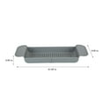 thumbnail image 4 of Bath Bliss Expandable Non-Slip Bathtub Caddy in Gray, 4 of 8