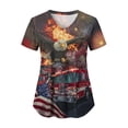thumbnail image 6 of CAICJ98 250 Anniversary USA Shirt Women's Retro Statue of Liberty 250Th T-Shirt Casual Flag Patriotic Womans Shirts (Gold,S), 6 of 6