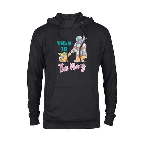 Star Wars The Mandalorian and Grogu This is the Way Easter - Pullover Hoodie for Adults - Customized-Black