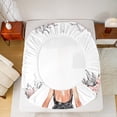 thumbnail image 5 of Castle Fairy Princess Dress Queen Sheet Sets,Happy Valentine's Day Bed Set, 5 of 7