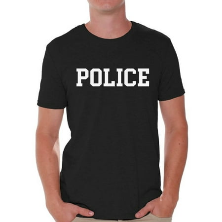 Awkward Styles Men's Police Shirt Police T Shirt Law Enforcement Gifts for Him Police Training Shirts Fitness Tshirt Workout Clothes for Men Poliee Outfit