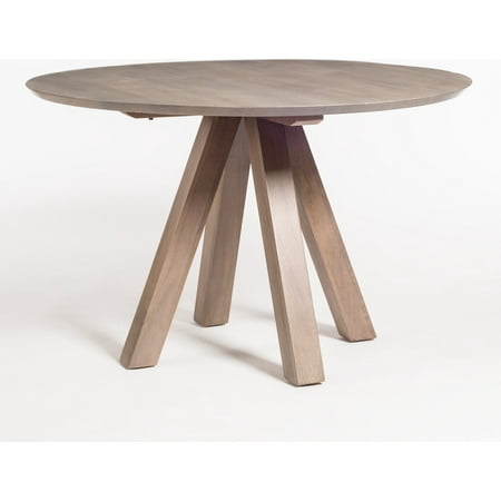 Trenton 48 Mist Ash Round Dining Table-Traditional Elegance