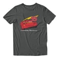 thumbnail image 2 of Disney Pixar Cars Classic Lightning McQueen Men's T Shirt (Charcoal, S-XXXL), 2 of 4