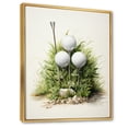 thumbnail image 2 of Designart "Minimalist Golf Tees VIII" Sports Floater Framed Canvas Wall Art, 2 of 7