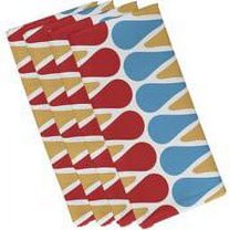 Simply Daisy, 19 x 19-inch, Multi Color Picks Geometric Print Napkin, Navy Blue (Set of 4)