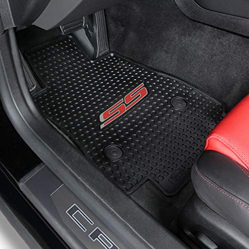 Lloyd Mats Heavy Duty Signature Rubber All Weather Floor Mats for Chevy Camaro 2016-ON (Black, 2PC - Camaro SS)