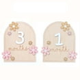 thumbnail image 7 of Fufafayo under $5 Wooden Baby Monthly Milestone Cards, Baby Milestone Cards, Wooden Monthly Sign, Photography Prop, Newborn Announcement, Round Shape, Set of 10, for First Year Photo Shoot, 7 of 7