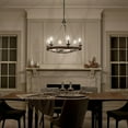 thumbnail image 4 of Farmhouse Six Light Chandelier in Weathered Zinc Finish Bailey Street Home 147-Bel-2013886, 4 of 6