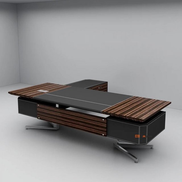 Small personal Office Furniture Set Wood Office Executive Table Loft Ins Home Study Space Design Manager Custom Office Desk Sets My Lux Decor Round