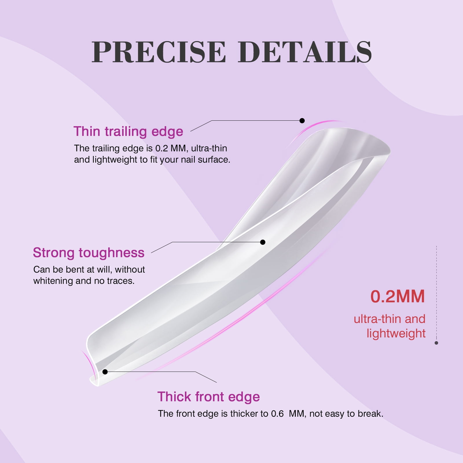 Saviland Nail Tip and Glue Gel Kit - Gel Nail Kit with 500pcs Coffin Nails Tips, Nail Glue Gel, Mini Nail Lamp, Nail Clipper and Nail File for Acrylic Nail Kit