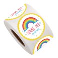 thumbnail image 3 of 1 Rouleau de 500 Autocollants de Sceau Autocollants Cadeaux de Fête Autocollants Ronds Arc-en-Ciel, 3 of 8