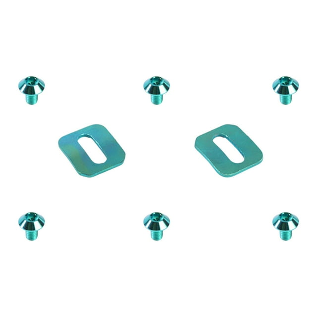 jinwen 2Pcs Bike Self Locking Pedal Gaskets Beginners Spare Maintenance with Screws Green
