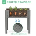 thumbnail image 3 of 31x31x16 inch Raised Garden Bed with Legs, Elevated Wooden Planter Box for Outdoor Plants Flowers Fruits Vegetable Herb Growing, 3 of 6