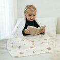 thumbnail image 5 of ICOPUCA Muslin Baby blanket 2 layers dotted minky Cute Bear print 30*50inch, 5 of 5