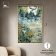 thumbnail image 5 of Green Moss Monet Garden Green Abstract Canvas Wall Art by Art Remedy, Gold Floater Frame, 36"x54", 5 of 7