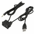 thumbnail image 2 of Bgsha Car AUX USB Male Dash Flush Mount Mounting Adapter Suitable For Toyota, 2 of 10