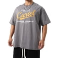 thumbnail image 2 of Yunliwuli Men’s Fashion T-Shirts Short Sleeve Round Neck Letter Print Loose Tops Casual Street T Shirts, 2 of 9