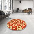 thumbnail image 4 of Ahgly Company Machine Washable Indoor Rectangle Transitional Red Area Rugs, 6' x 9', 4 of 7