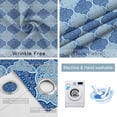 thumbnail image 2 of Blue Geometric Blackout Curtains for Bedroom/Living Room, Retro Morocco Abstract Art Thermal Insulated Kitchen Drapes with Grommets, Light Blocking Window Treatment, 2 Panels 42" x 54", 2 of 7