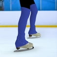 thumbnail image 5 of yotijay Ice Skating Leg Warmers Accessories with Rhinestone for Dance Workout Sports Blue, 5 of 7