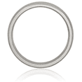 thumbnail image 3 of Titanium 5mm Half Round Plain Classic Wedding Band Ring, 3 of 9