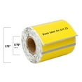 thumbnail image 5 of HOUSELABELS 2" x 1.25" Yellow Multipurpose Labels on 0.75" Core Compatible With Zebra and Rollo Printers, 100 Rolls / 280 Labels per Roll, 5 of 8