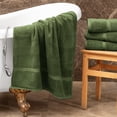 thumbnail image 2 of Towel Bazaar Premium Turkish Cotton Super Soft and Absorbent Towels (8-Piece Towel Set, Moss Green), 2 of 5