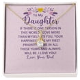 thumbnail image 2 of To My Daughter If There is One Person in This World Alluring Ribbon Necklace Message Card, 2 of 20