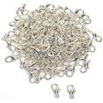 thumbnail image 2 of 100 Silver Plated Jewelry Lobster Clasps Findings 10x6mm, 2 of 3